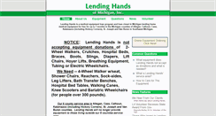 Desktop Screenshot of lendinghandsmi.org